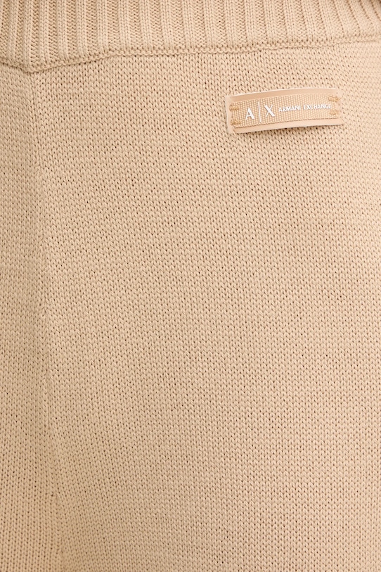 Armani Exchange pantaloni cu lână bej XW000769.AF13774