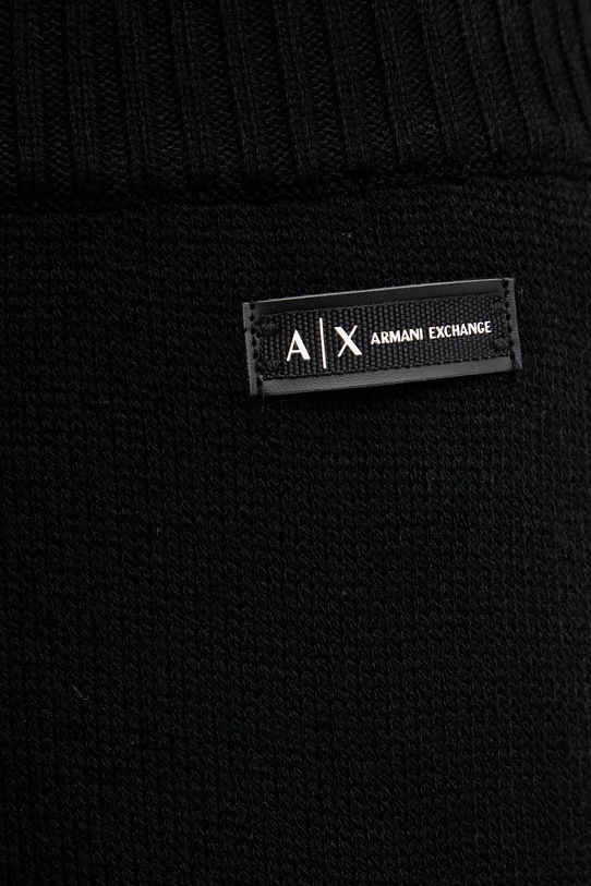 Armani Exchange spodnie z dodatkiem wełny czarny XW000769.AF13774