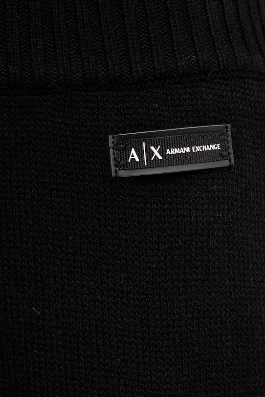 Armani Exchange spodnie z dodatkiem wełny czarny XW000769.AF13774