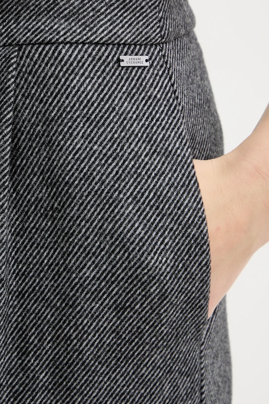 Armani Exchange spodnie z dodatkiem wełny szary XW001263.AF16146