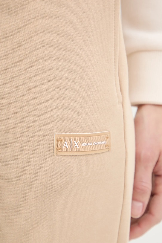 Armani Exchange spodnie dresowe beżowy XW001287.AF16134