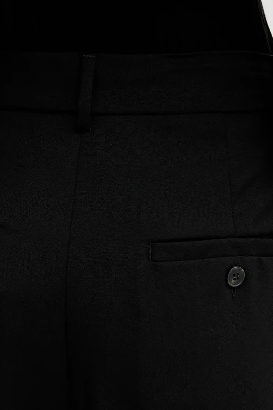 Vlněné kalhoty Weekend Max Mara ADELFI černá 2525136072600
