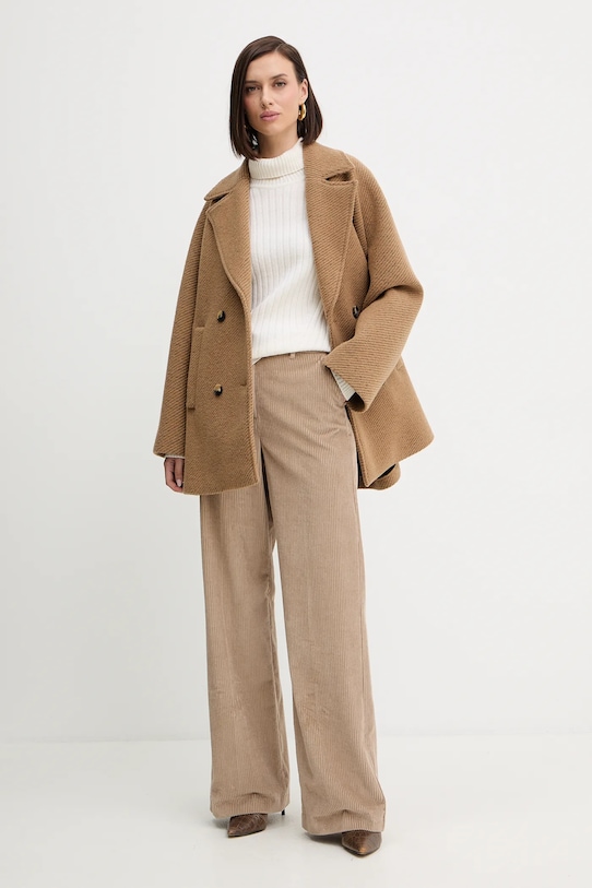 Κοτλέ παντελόνι Weekend Max Mara TANIA 2525136092600 μπεζ AW25