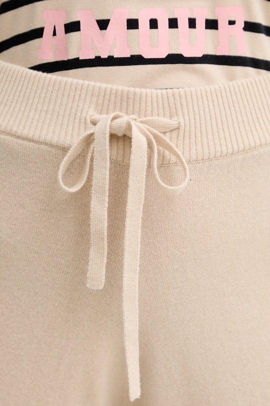 Weekend Max Mara spodnie wełniane JOSEF beżowy 2525336012600