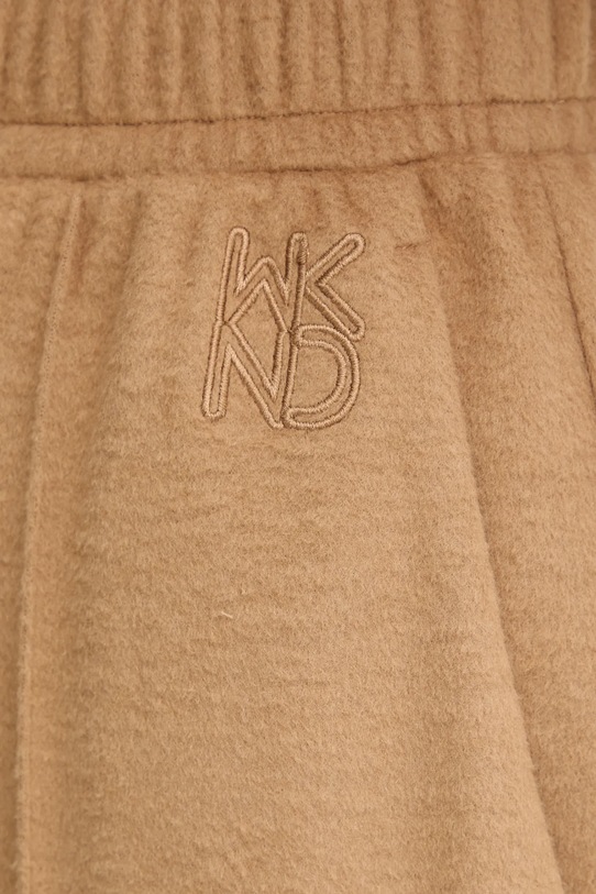 Hlače z dodatkom volne Weekend Max Mara SPONDA zelena 2525786022600