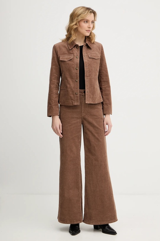 ZADIG&VOLTAIRE spodnie sztruksowe WWPA01872 brązowy AW25