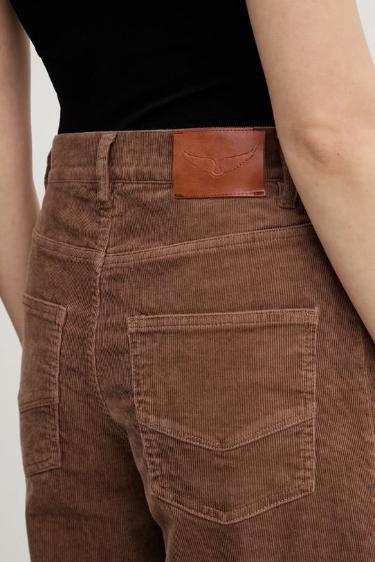 ZADIG&VOLTAIRE spodnie sztruksowe brązowy WWPA01872