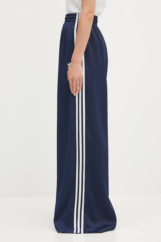 adidas Originals spodnie dresowe Adicolor Satin Wide Leg JD0881 granatowy AW25