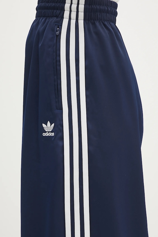 adidas Originals spodnie dresowe Adicolor Satin Wide Leg granatowy JD0881