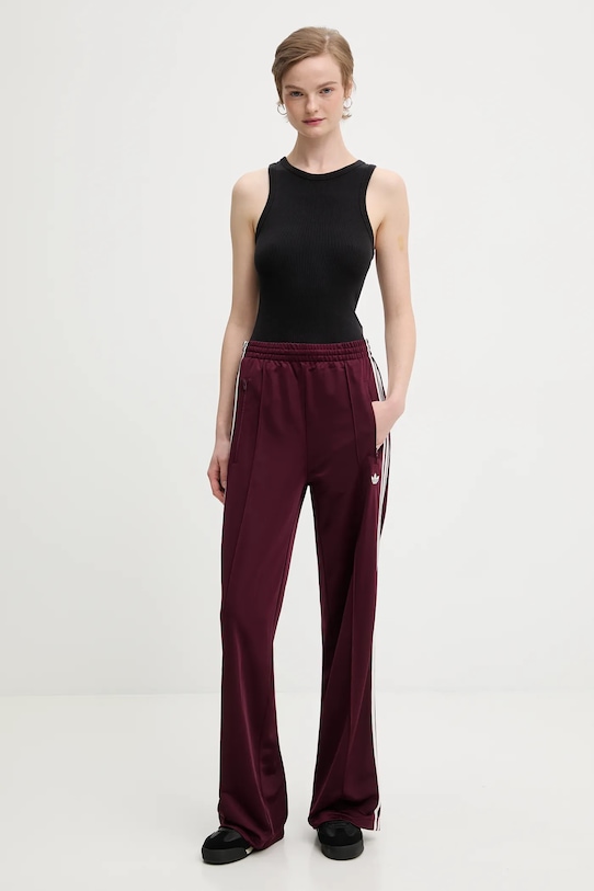 Tepláky adidas Originals Adicolor Classic Firebird Loose KA7743 burgundské AW25