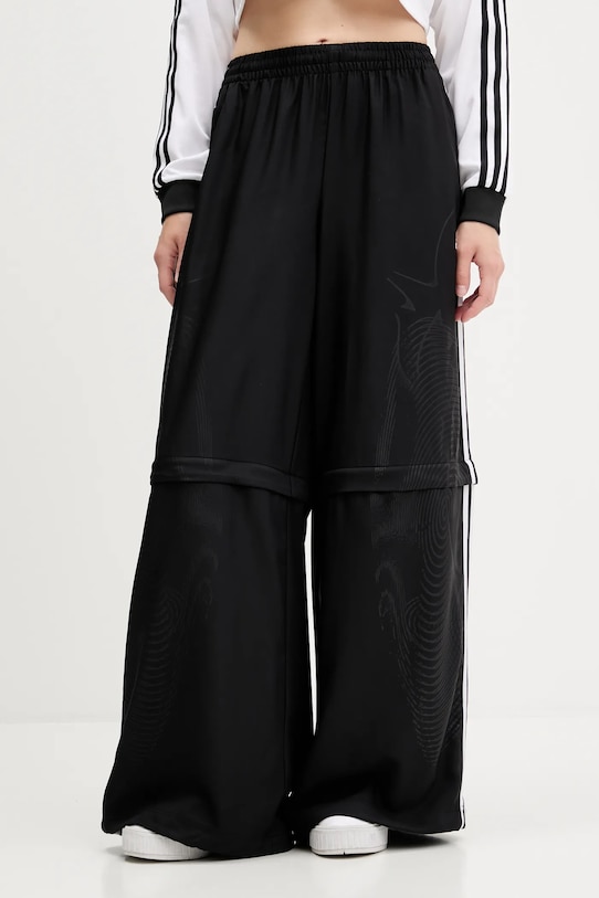 Tepláky adidas Originals Oversized Trackpants látka černá KE9783