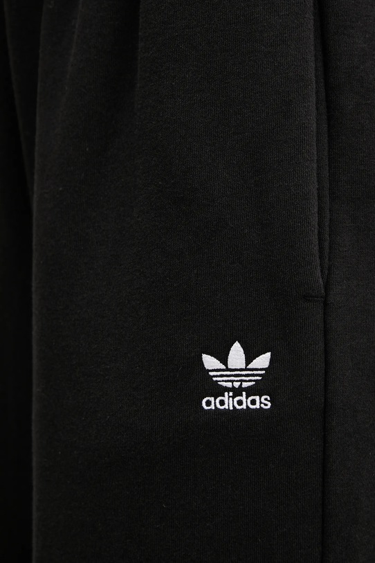 Παντελόνι φόρμας adidas Originals Essentials Wide Leg Fleece μαύρο JX5251