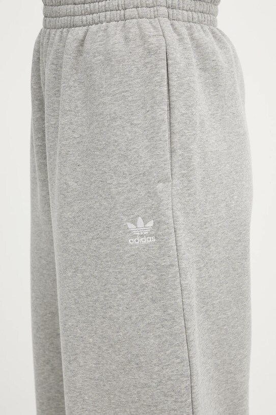 adidas Originals spodnie dresowe Essentials Wide Leg Fleece szary JX5252