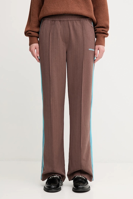 adidas Originals joggers Tailored Pants with elastane brown JX5308