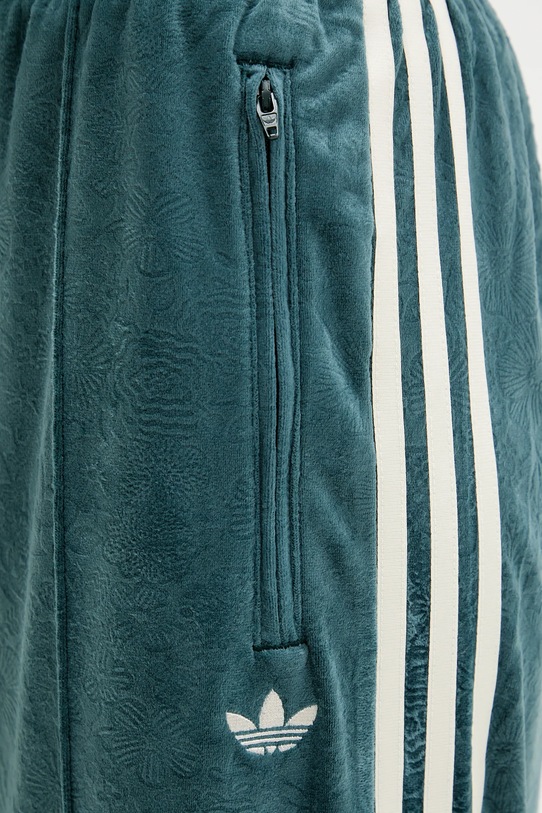 adidas Originals spodnie dresowe welurowe Fb Liberty Tp turkusowy JW5268