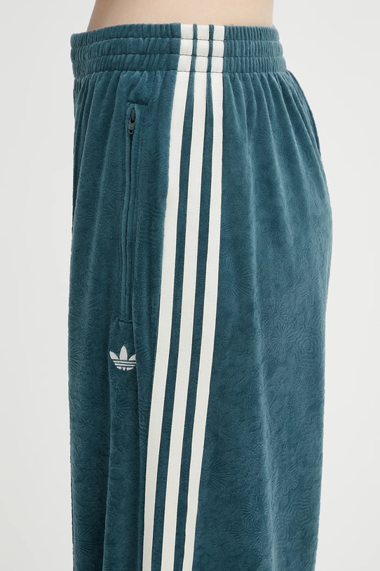 adidas Originals spodnie dresowe welurowe Fb Liberty Tp turkusowy JW5268