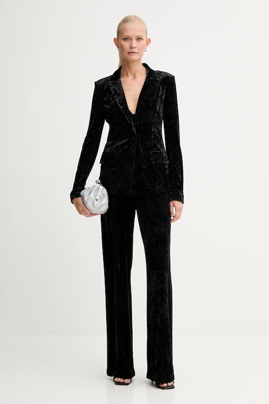 Брюки из велюра Patrizia Pepe 2P1709.J343 чёрный AW25