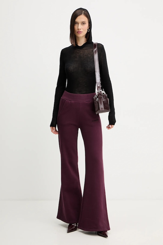 Бавовняні спортивні штани Patrizia Pepe 2P1718.J079 фіолетовий AW25