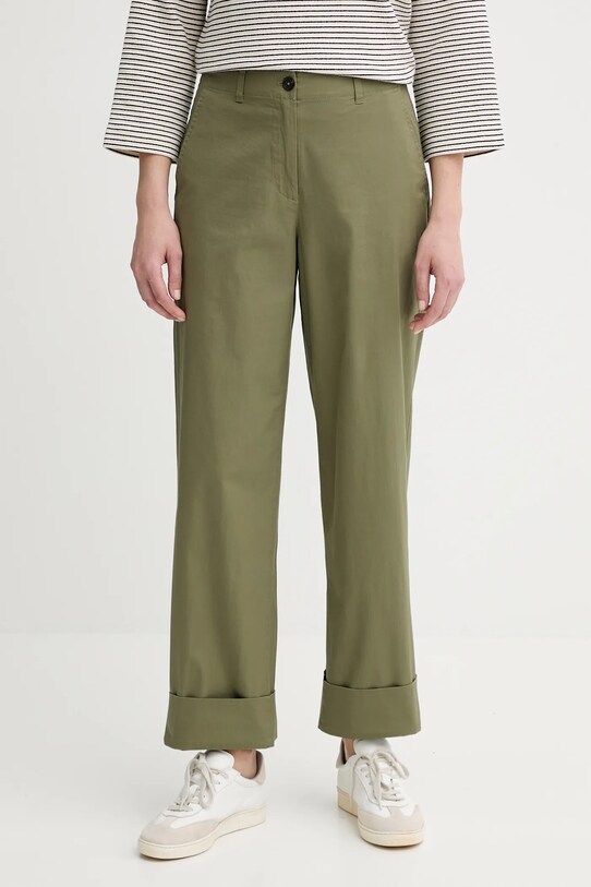 Marc O'Polo spodnie z elastanem zielony 506034110243