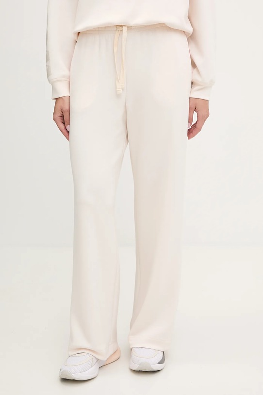 Banana Moon spodnie dresowe Welljoy z elastanem beżowy PLANK.WELLJOY