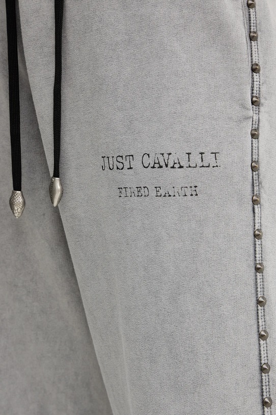 Just Cavalli spodnie dresowe szary 79PAAE05.CFW13