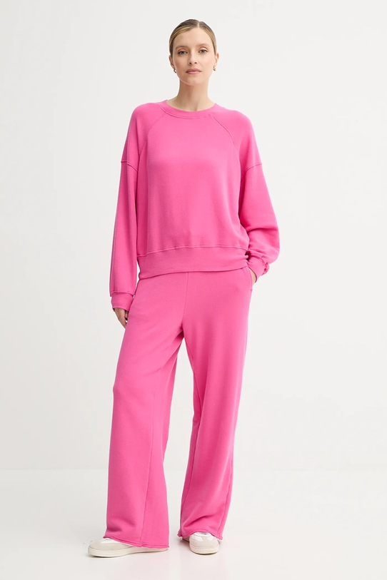 American Vintage pantaloni tuta ATU05B rosa AA00