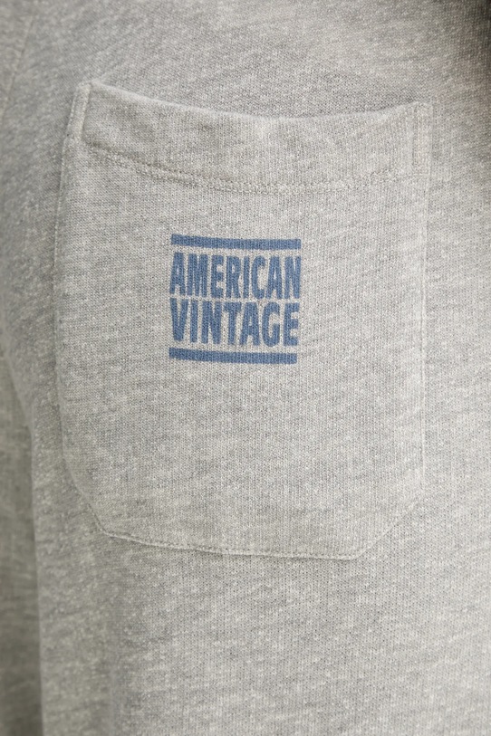 American Vintage spodnie dresowe szary ZOF05B