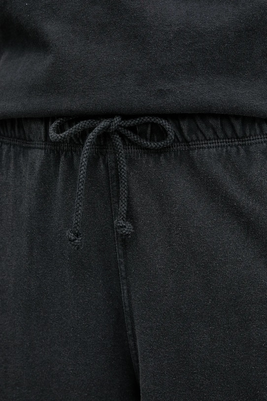 American Vintage spodnie dresowe bawełniane czarny AFO05B