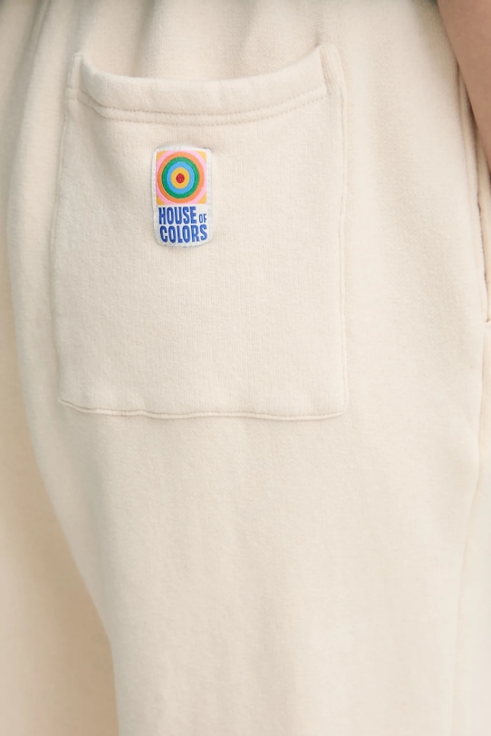 American Vintage spodnie dresowe beżowy FIK05A