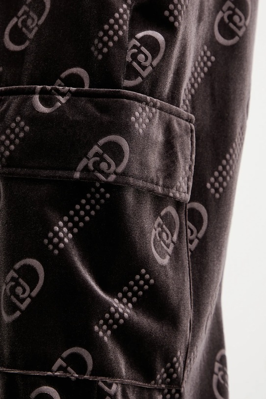 Liu Jo pantaloni da tuta in velluto marrone TF5111.J4955