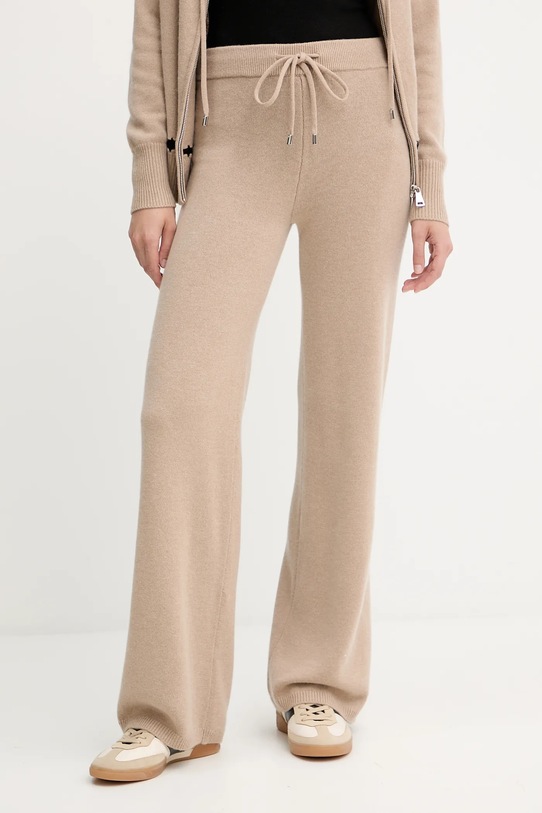 Ermanno Scervino spodnie wełniane wełna beżowy 57TP033E52