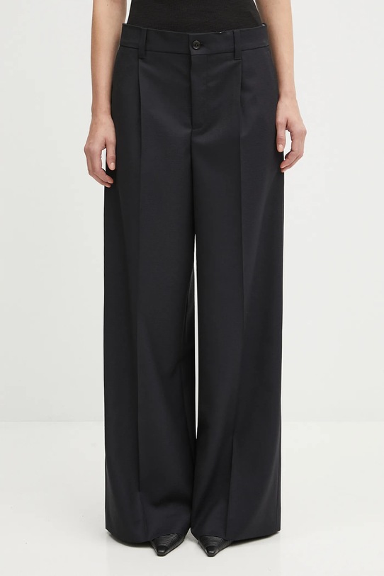 Kenzo wool trousers fabric navy FF62PA1099ID