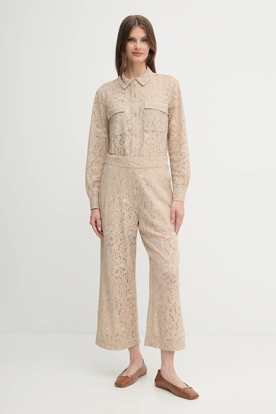 Dkny pantaloni DJ5P3081 bej AW25