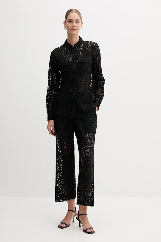 Dkny pantaloni DJ5P3081 negru AW25