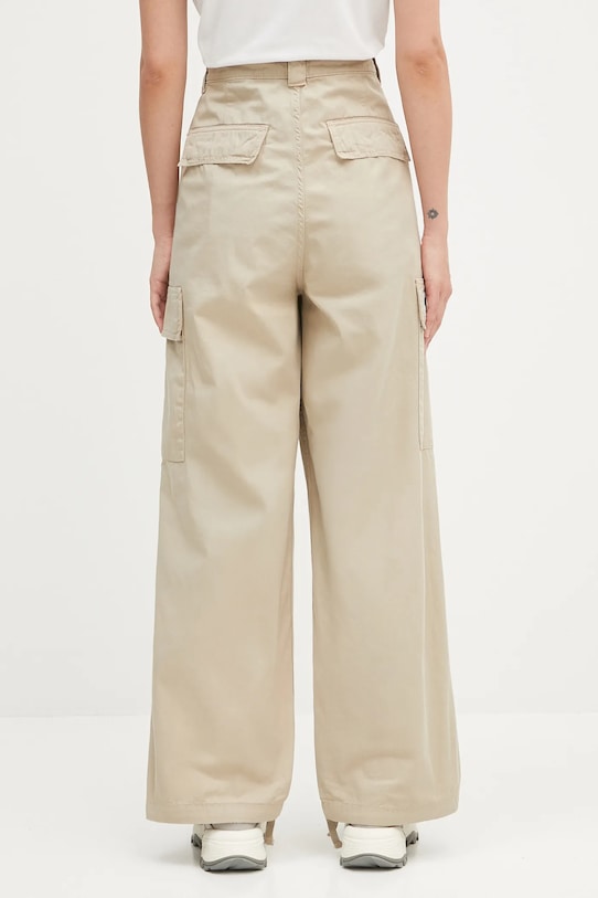 Clothing Carhartt WIP cotton trousers W' Kingston I035580.G1GD beige