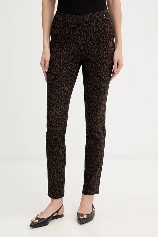 Guess spodnie CRETA tkanina brązowy W5BB18.W2362