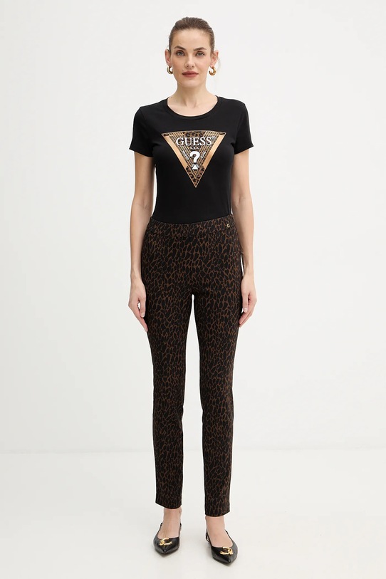 Guess spodnie CRETA W5BB18.W2362 brązowy AW25