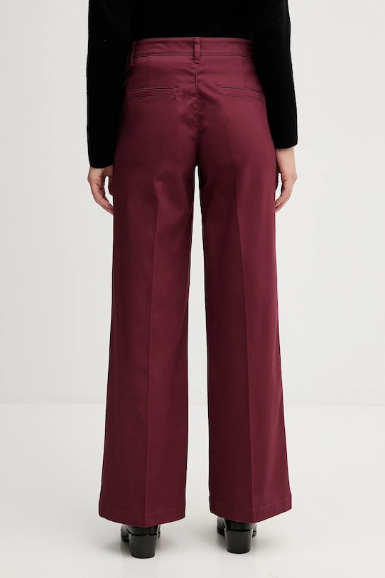 Odzież Sisley spodnie 4AI6LE03G bordowy