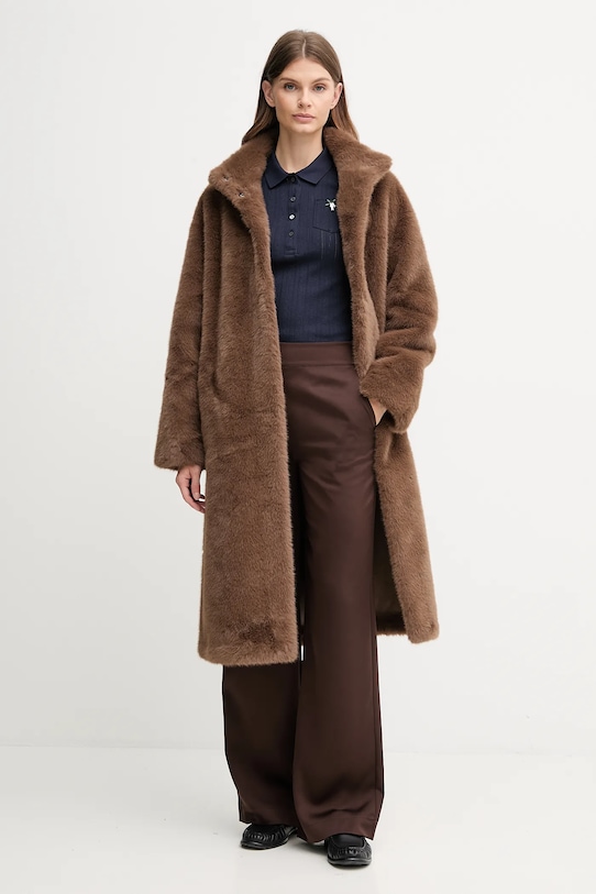 Joop! spodnie 30048199 brązowy AW25