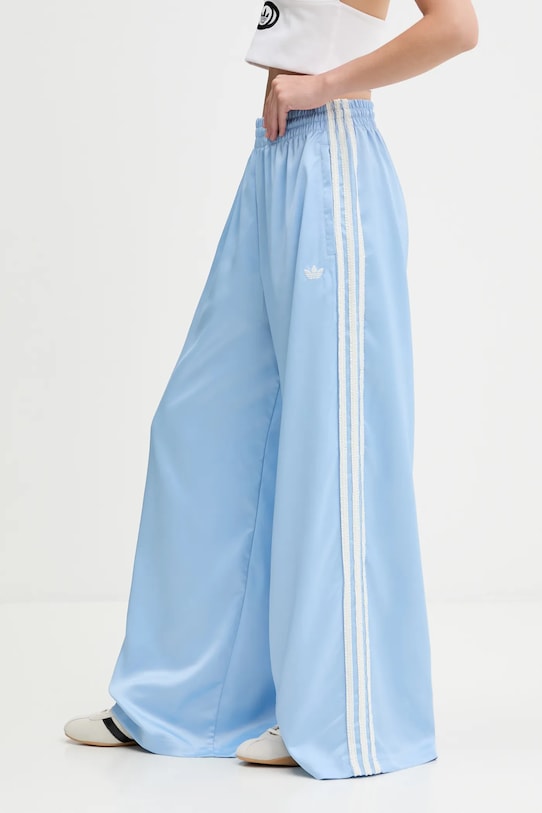 adidas Originals pantaloni de trening Wide Leg Pants uni albastru KC8814