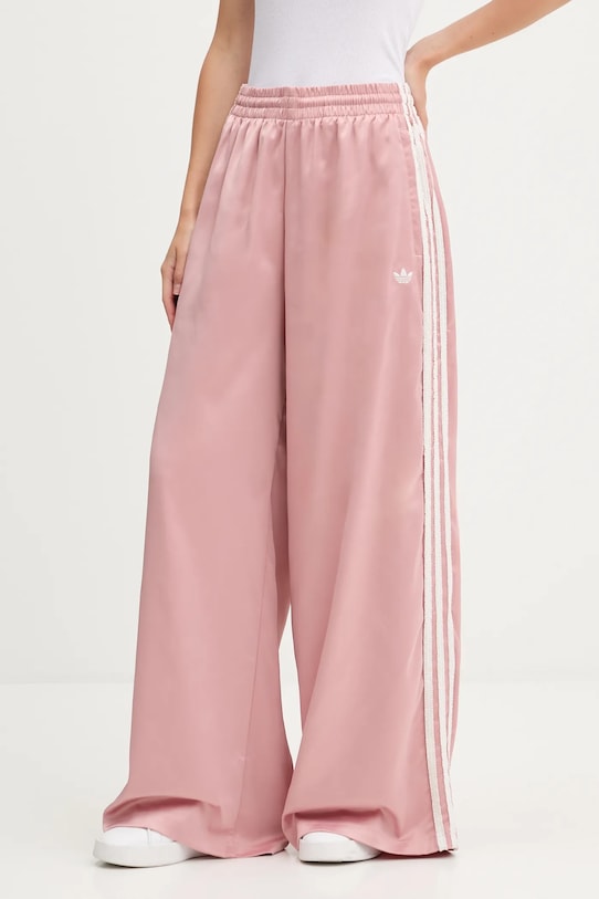 adidas Originals spodnie dresowe Wide Leg Pants z elastanem różowy KC8815