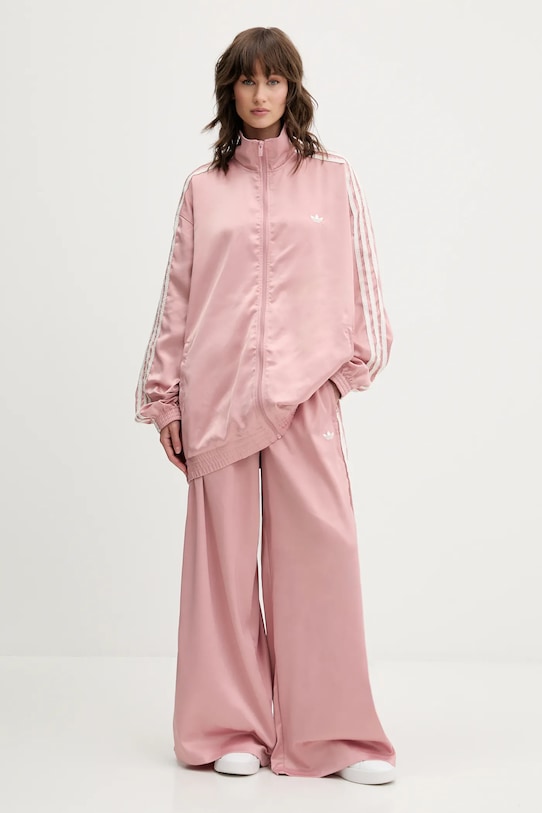 adidas Originals spodnie dresowe Wide Leg Pants KC8815 różowy AW25