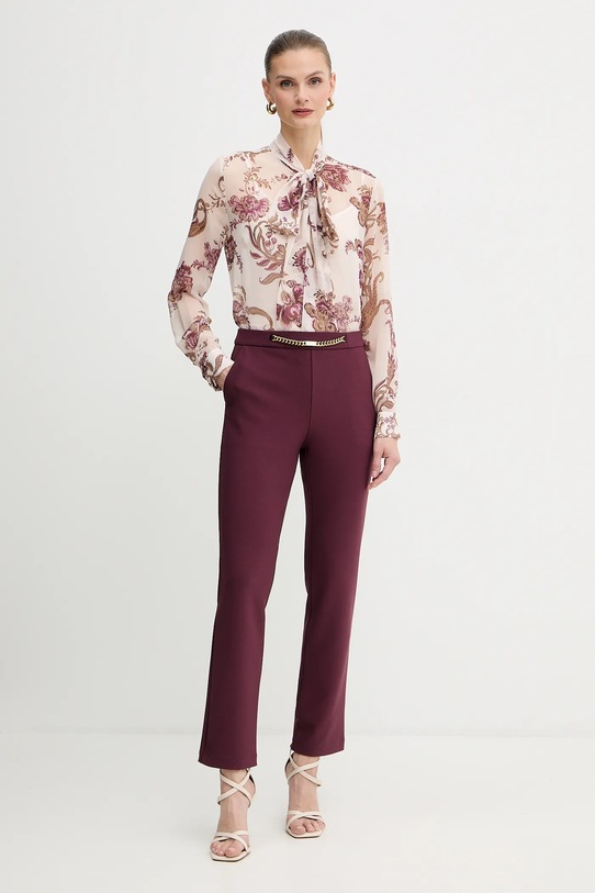 Marciano Guess spodnie LIA 5BGB04.6302A bordowy NC25