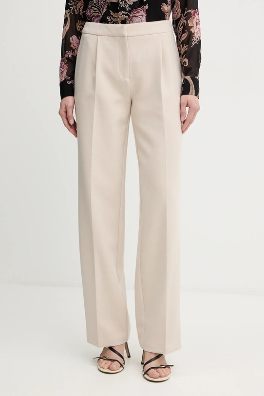 Marciano Guess spodnie BESSY z elastanem beżowy 5BGB05.7346A