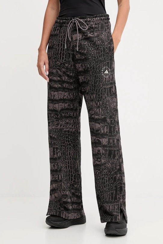 adidas by Stella McCartney pantaloni de trening bumbac negru JN2216