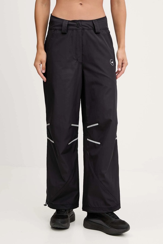 adidas by Stella McCartney spodnie treningowe aplikacja czarny JW2687