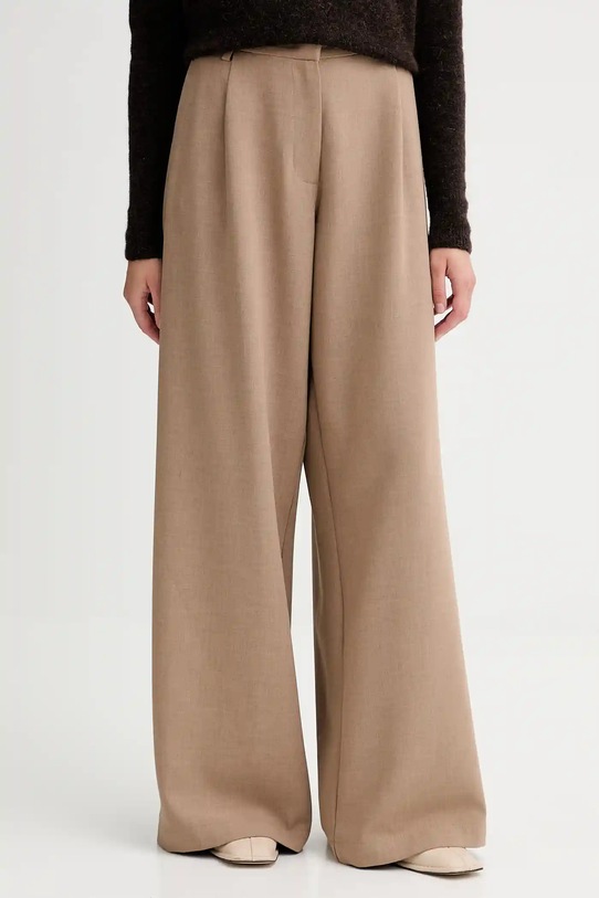 Sessun pantaloni drept bej 25107000