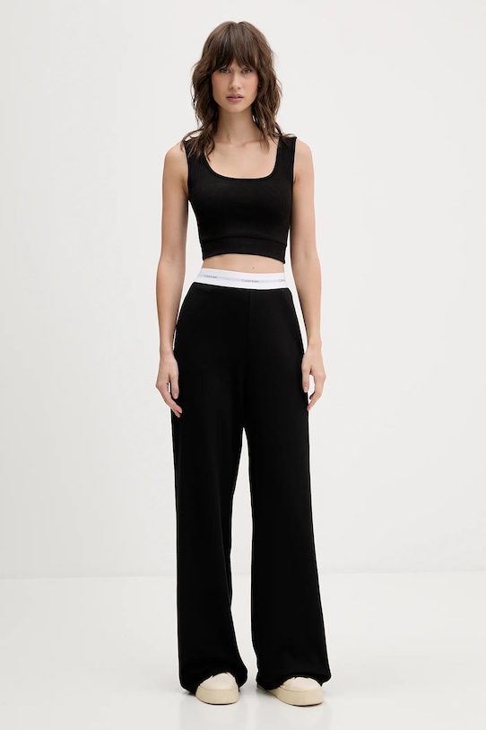 Calvin Klein Underwear spodnie dresowe bawełniane LV00QS7518 czarny NC25