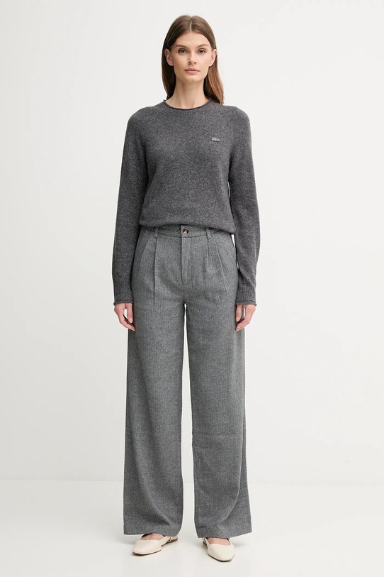 Pepe Jeans spodnie z domieszką wełny PL2100009 szary AW25