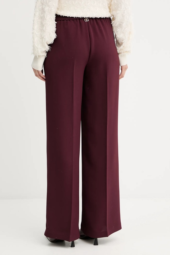 Oblečení Kalhoty Twinset 252TP2611 burgundské
